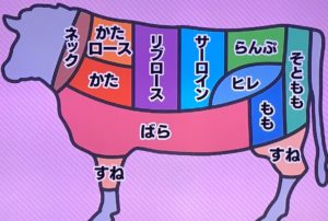 国が定めた基準の牛肉11の部位